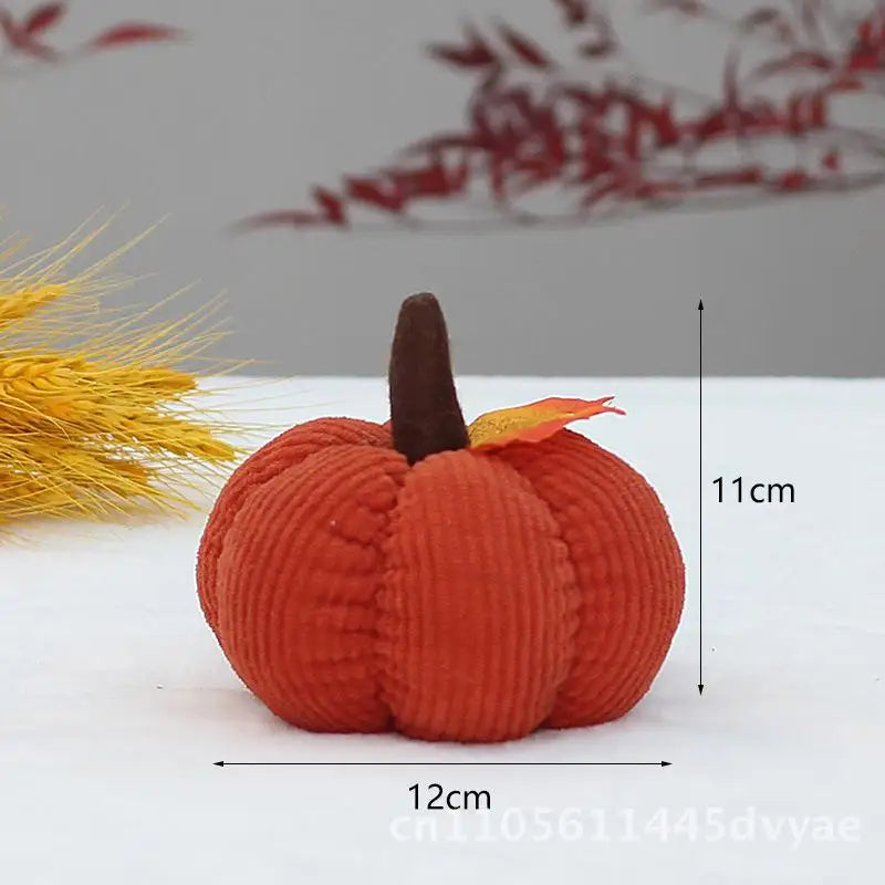Thanksgiving Pumpkin Corduroy Ornaments – Autumn Festival Decor (Wholesale)