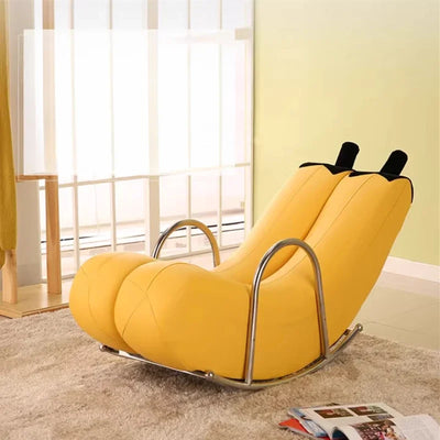 Go Bananas Rocking Chair - Six Colors, Faux Leather or Plush Design