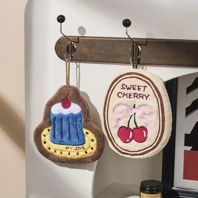 Thickened Kitchen Hand Towel – Absorbent Hanging Cloth