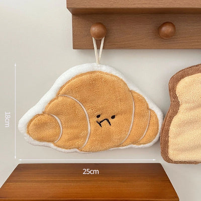 Kawaii Food Hand Towel – Soft Absorbent Kitchen Hanging Cloth