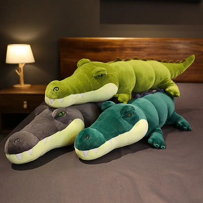 Peluche Coccodrillo Jumbo: Tre Colori, 2,6-5,9 ft | 80-180 centimetri