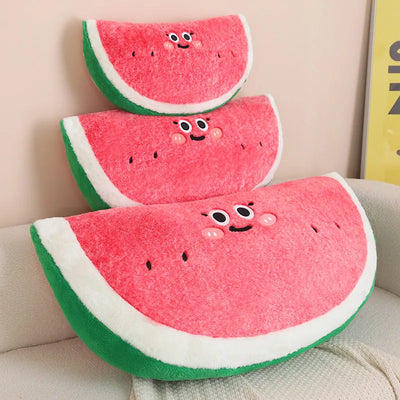 Giant Watermelon Plush Pillow – Slice Shaped Floor Cushion, 18-35" | 45-90 cm