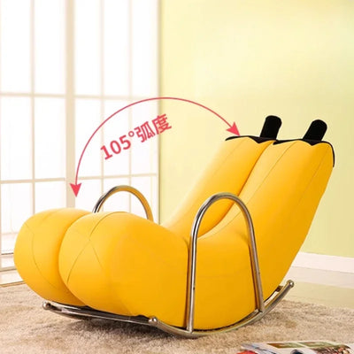 Go Bananas Rocking Chair - Six Colors, Faux Leather or Plush Design