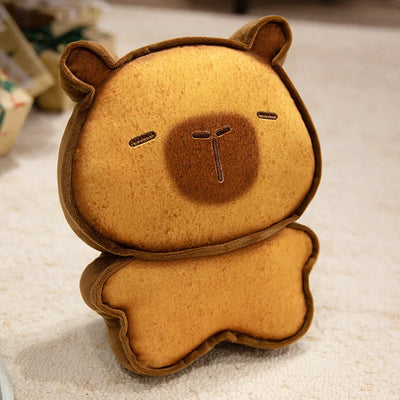 Capybara Bread & Toast Plush Pillow Cushion, 7-20" | 17-50 cm