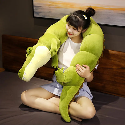 Peluche Coccodrillo Jumbo: Tre Colori, 2,6-5,9 ft | 80-180 centimetri