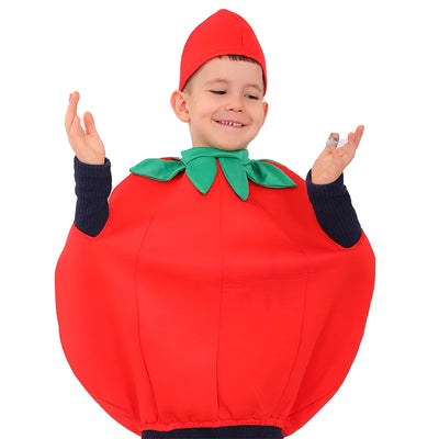 Tomato Costume for Kids – Fruits & Veggies Halloween Cosplay Set