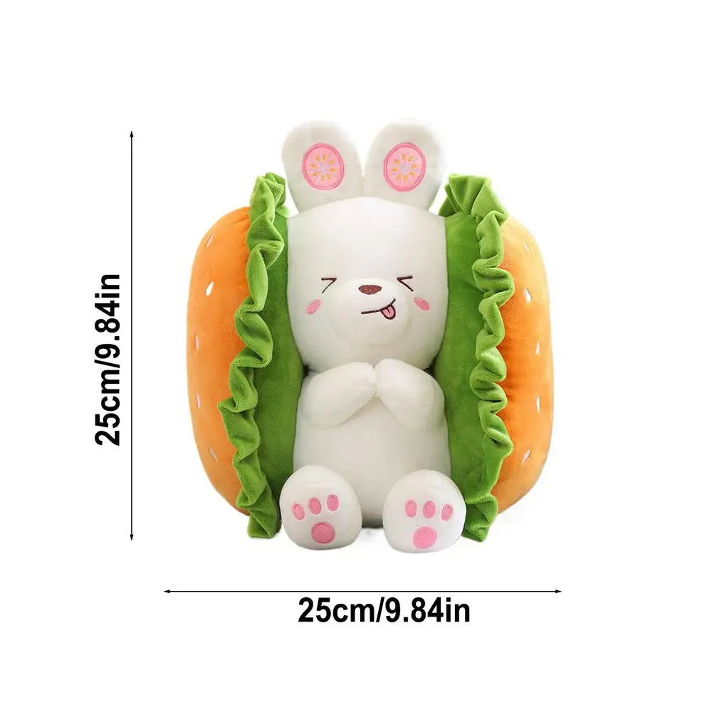 Corgi/Rabbit Kawaii come peluche hamburger, 10-16" | 25-40 centimetri