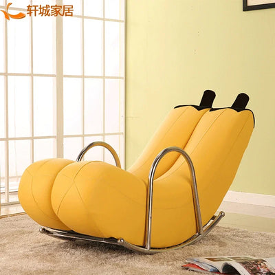 Go Bananas Rocking Chair - Six Colors, Faux Leather or Plush Design
