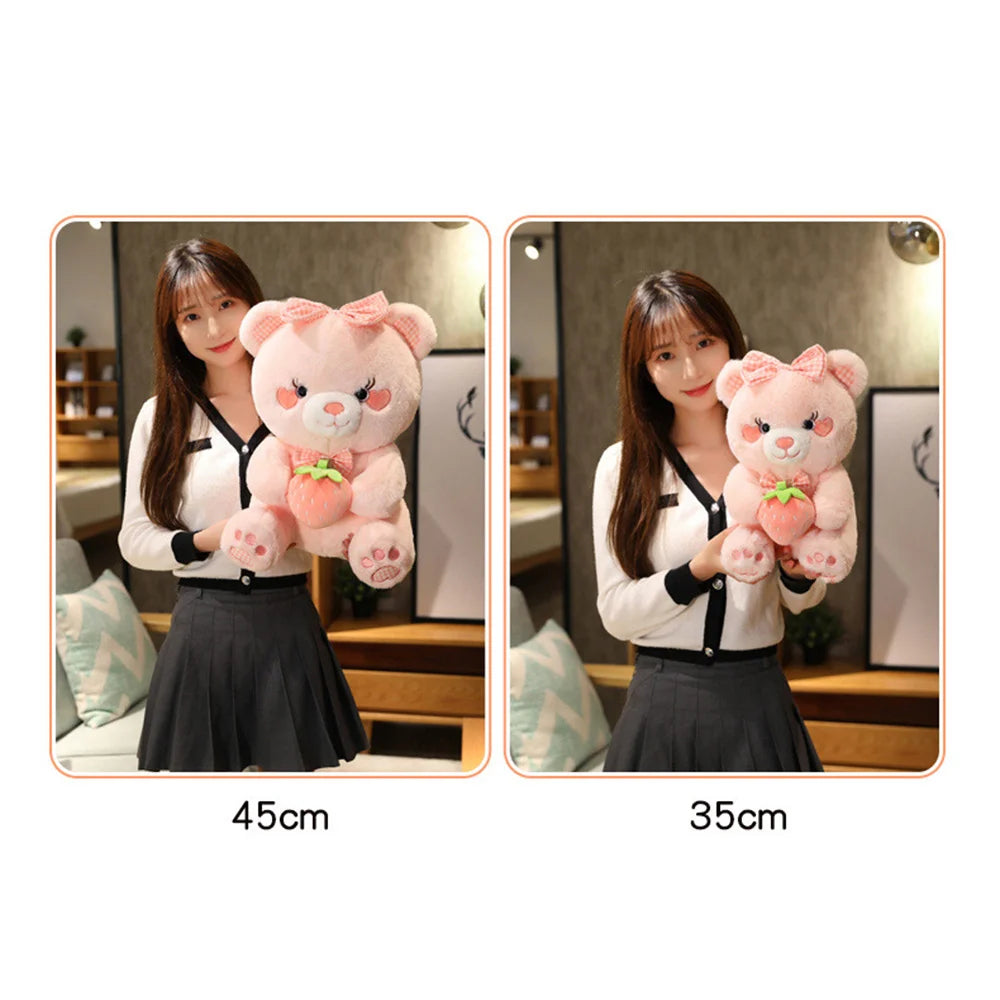 Strawberry Bear Stuffed Animal, 14-18" | 35-45 cm