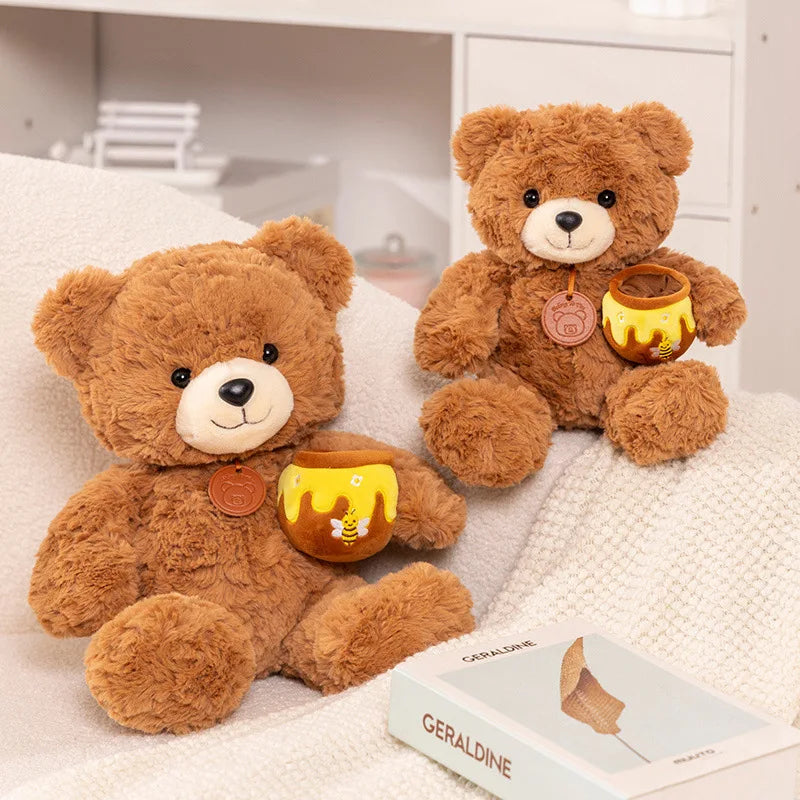 Honey Pot Teddy Bear Plush Toy, 9-12" | 22-30 cm