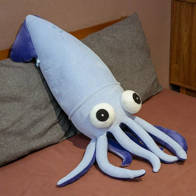 Jumbo Cartoon Squid Plushie, 2.3-4.3 ft | 70-130 cm