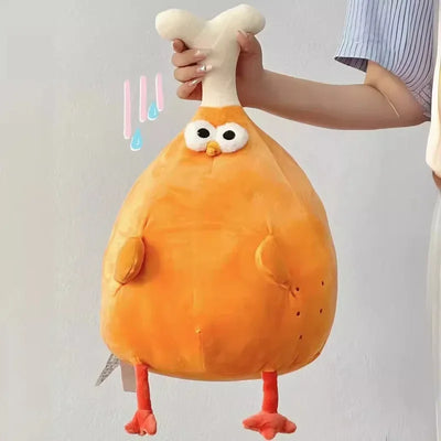 Giocattolo di peluche pollo cotto, 16" | 40 centimetri