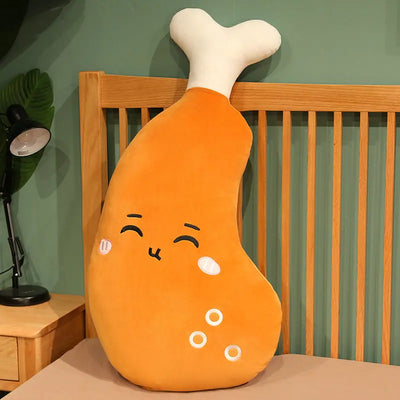 Giant Chicken Leg Drumstick Plush Pillow, 20-39" | 50-100 cm