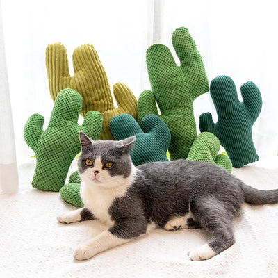 Jouet en peluche Saguaro Cactus avec herbe à chat pour chats, 9-18" | 24-46 cm