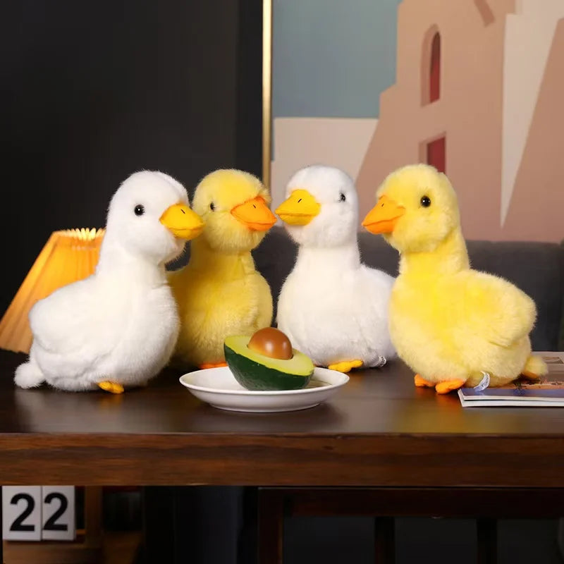 Simulation Cartoon Duck Plush Toy – Lifelike Goose Stuffed Animal