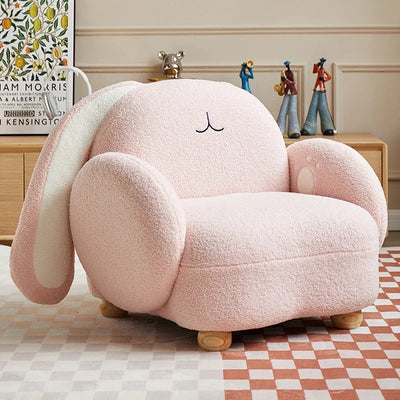 Adorable Rabbit Plushie Chair for Kids, Three Colors
