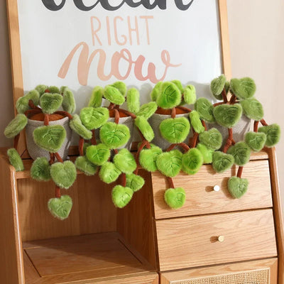 Kawaii Hanging Vine Plush Potted Plant, 6" | 15 cm