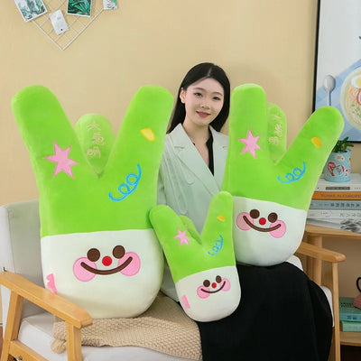 Scallion Green Onion Long Plush Body Pillow, 16-24" | 40-60 cm