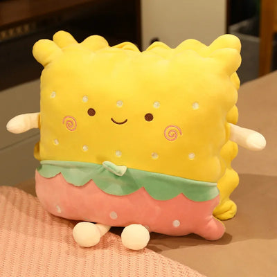 Plushie Cartoon Cracker with Optional Blanket, 15" | 38 cm