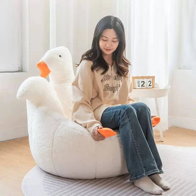 Fauteuil en peluche Grand Oie Blanche