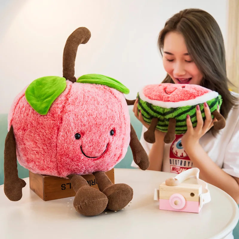 Giocattolo di peluche a forma di fetta di anguria cartone, 11-16" | 28-40 cm