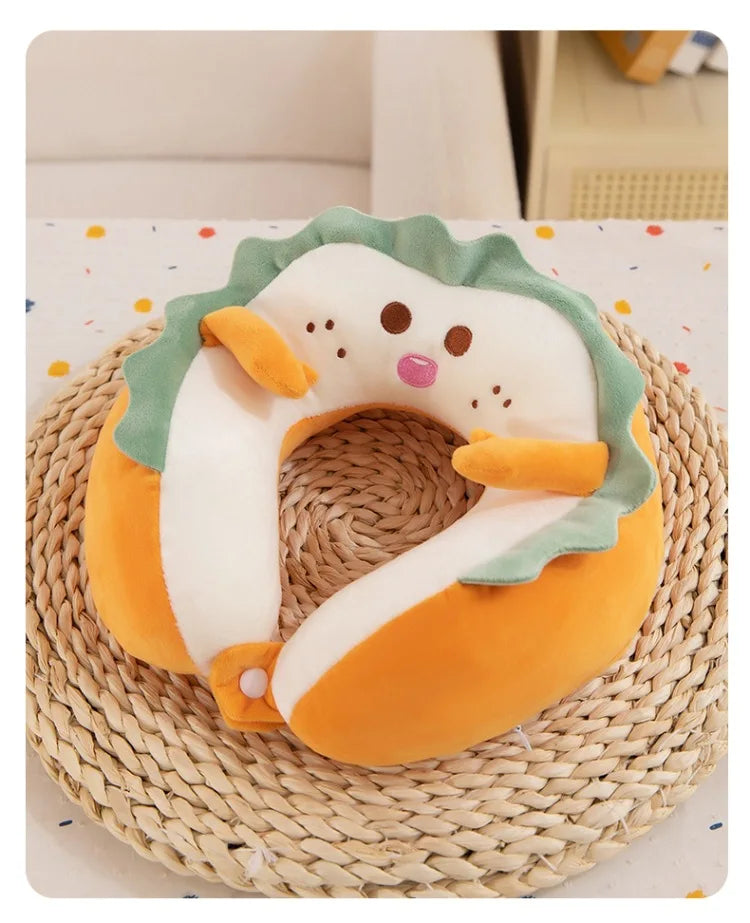 Toast Bread U-Shaped Neck Pillow – Cartoon Cute Car Cervical Pillow