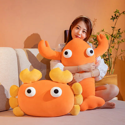 Crab & Lobster Plush Soft Toy – Stuffed Marine Animal, 12" | 30 cm