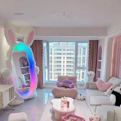 Miroir Géant en LED en Forme de Lapin | 93" x 53" (237 x 134 cm) | Verre Ultra HD 🐰✨