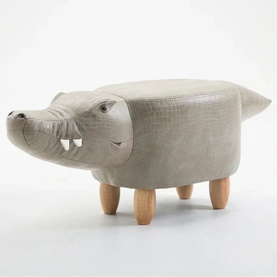 Alligator Ottoman Stool 🐊 | Plush Toy-Inspired Seat with Storage plush toy – – – Image 1 | Plushie Produce