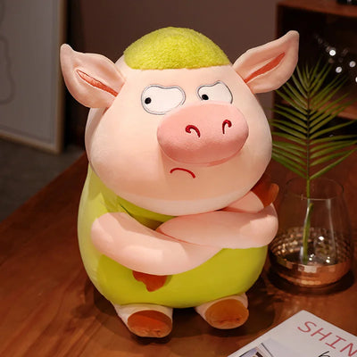 Angry Pig Plushies – Three Colors - 14-22" | 35-55 cm plush toy – – Green – Image 8 | Plushie Produce