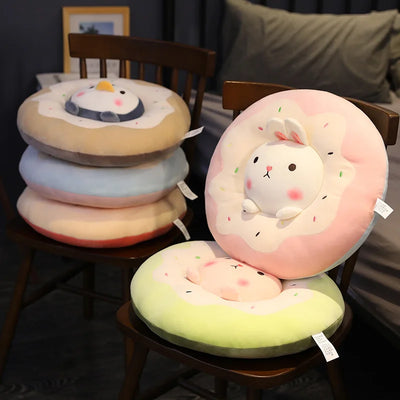 Animal Donut Plushie Seat Cushions, 16" | 40 cm plush toy – – – Image 3 | Plushie Produce