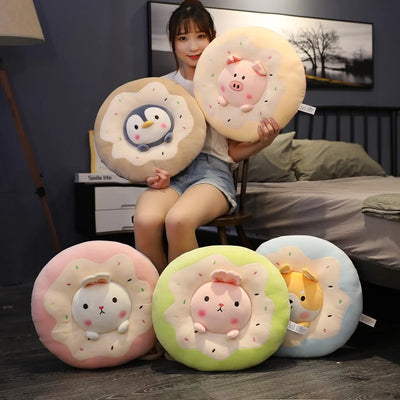 Animal Donut Plushie Seat Cushions, 16" | 40 cm plush toy – – – Image 6 | Plushie Produce