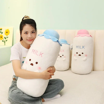 Bottle of Milk Plushie – Cute Plush Toy in Blue or Pink plush toy – – – Image 3 | Plushie Produce