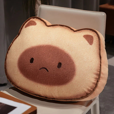Capybara/Cat Cookie Plushie – Jumbo Comfort in a Sweet Design plush toy – – light sad cat – Image 12 | Plushie Produce