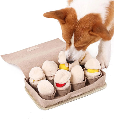 Carton of Eggs Dog Toy, 11" | 28 cm plush toy – – – Image 9 | Plushie Produce