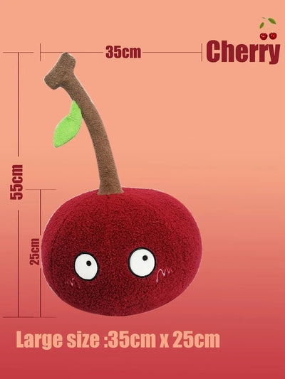 Cartoon Cherry Plushie, 10-14" | 25-35 cm plush toy – – – Image 4 | Plushie Produce