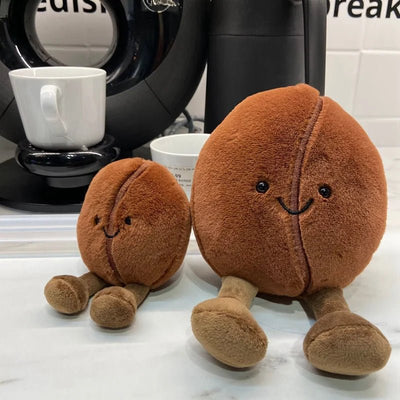 Coffee Bean Plushie, 5-8" | 13-21 cm plush toy – – – Image 1 | Plushie Produce