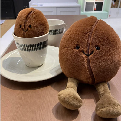 Coffee Bean Plushie, 5-8" | 13-21 cm plush toy – – – Image 2 | Plushie Produce