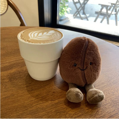 Coffee Bean Plushie, 5-8" | 13-21 cm plush toy – – – Image 5 | Plushie Produce