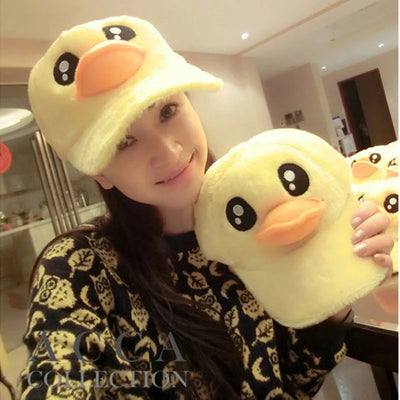 Cozy Cartoon Duck Baseball Cap for Kids (Ages 3–9) plush toy – – – Image 2 | Plushie Produce