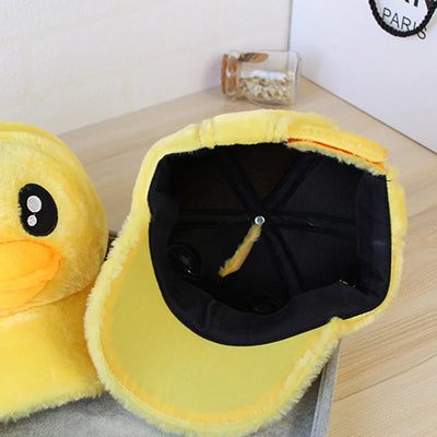 Cozy Cartoon Duck Baseball Cap for Kids (Ages 3–9) plush toy – – – Image 6 | Plushie Produce