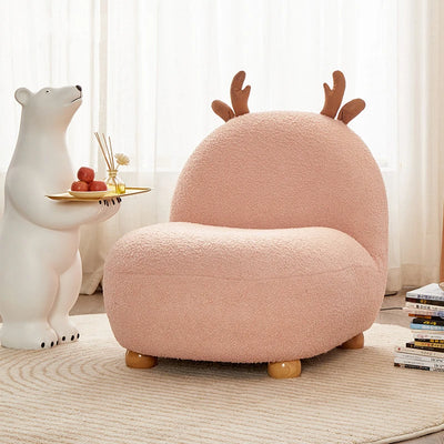 Deer-Inspired Children's Reading Chair – Five Colors plush toy – – pink – Image 9 | Plushie Produce