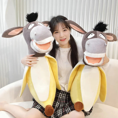 Donkey Banana Plushie, 8-35" | 20-90 cm 🍌🐴 plush toy – – – Image 1 | Plushie Produce