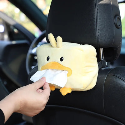 Duck Plushie Tissue Dispenser - Cute & Functional Car Accessory plush toy – – – Image 2 | Plushie Produce