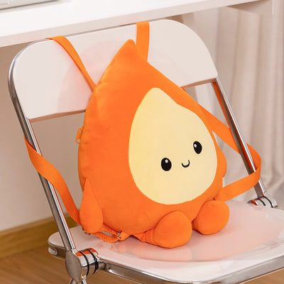 Flame Plushie Backpack, 12.5" | 32 cm plush toy – – – Image 2 | Plushie Produce