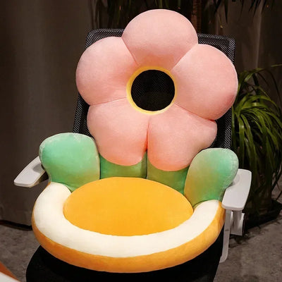Flower Plushie Seat Cushion, 19"-22" | 50-55 cm plush toy – – Pink – Image 8 | Plushie Produce