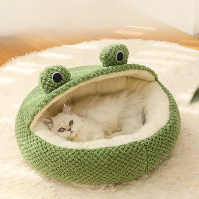 Frog Pet Bed Collection, Three Designs, For Pets Up To 11 lbs | 5 kg plush toy – – – Image 5 | Plushie Produce