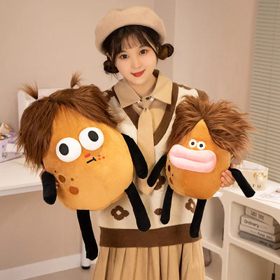 Funny Potato Plushie with Hair, 12-20" | 30-50 cm plush toy – – – Image 3 | Plushie Produce