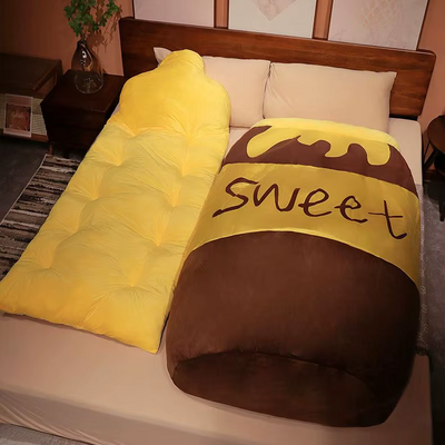 Giant Honey Jar Sleeping Bag, 5.9' | 1.6 m plush toy – – – Image 6 | Plushie Produce
