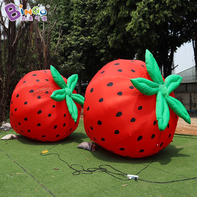 Giant Inflatable Strawberry – Oversized Lawn & Event Decoration plush toy – – – Image 3 | Plushie Produce